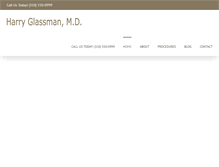 Tablet Screenshot of glassmanmd.com